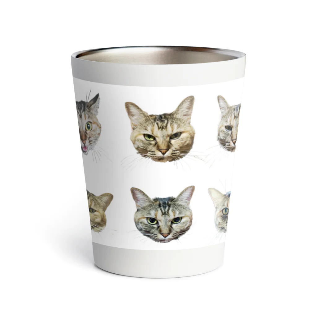 ヒカリタケウチのひげのながいねこ Thermo Tumbler