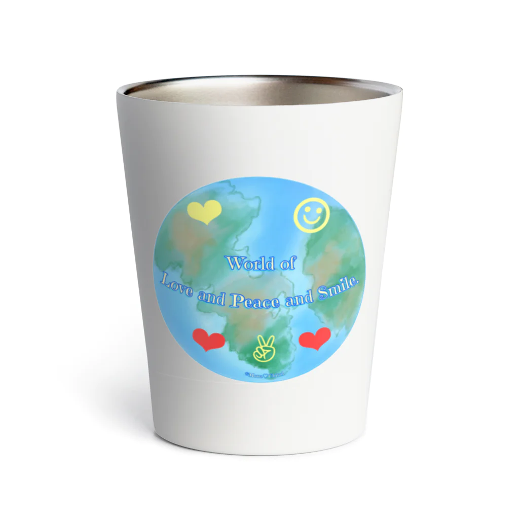 Mona♡ChirolのWorld of Love＆Peace＆SmileーBlueー Thermo Tumbler