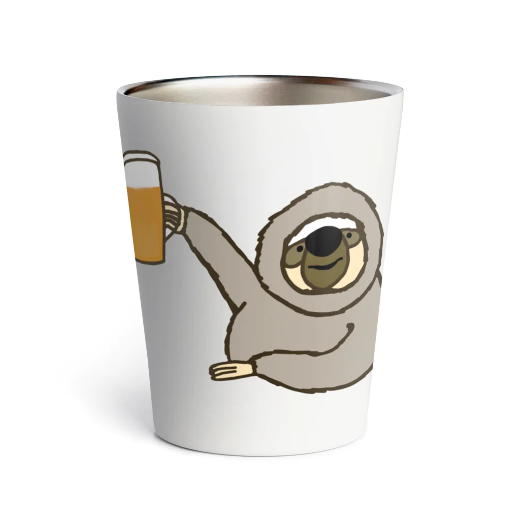 ＋Whimsyのなまけものビール Thermo Tumbler