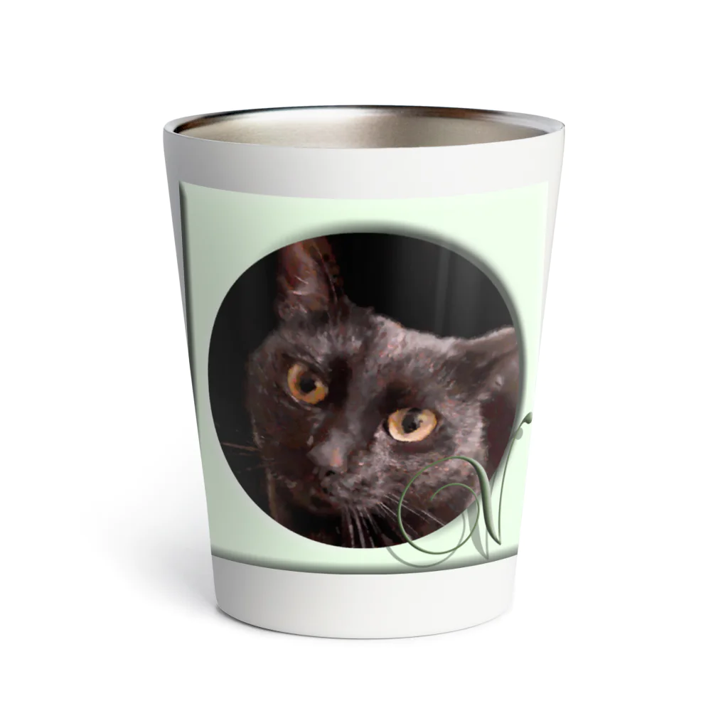 ぬくもふ屋　【猫 犬の似顔絵描き】のv Thermo Tumbler