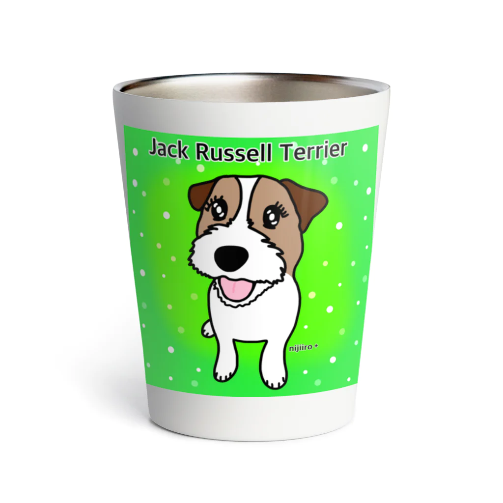 虹色PLUSのジャックラッセルテリア犬　メロンソーダだワン Thermo Tumbler