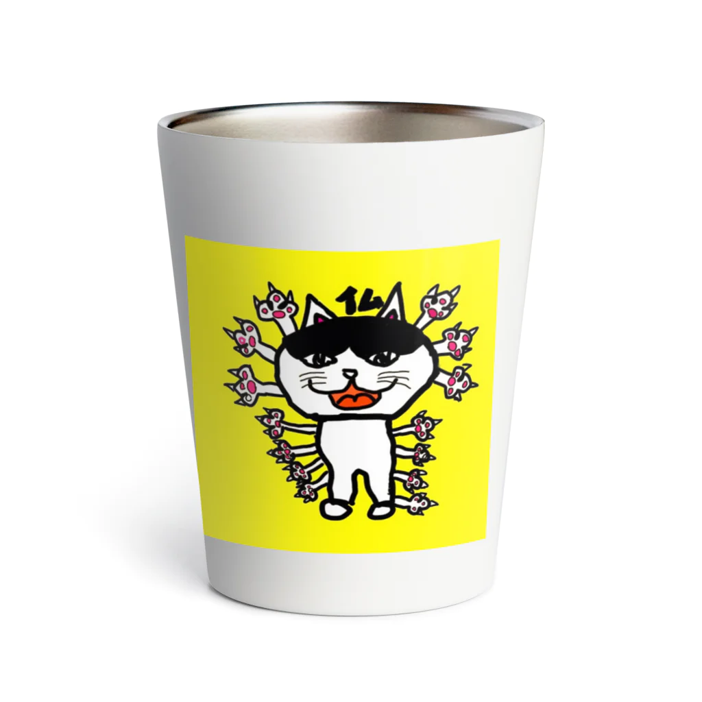 もののけのたぐいの猫仏 Thermo Tumbler