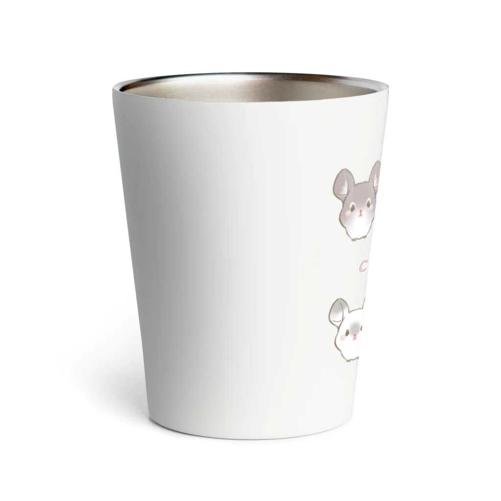 moca's  atelierのポップコーンチンチラ Thermo Tumbler