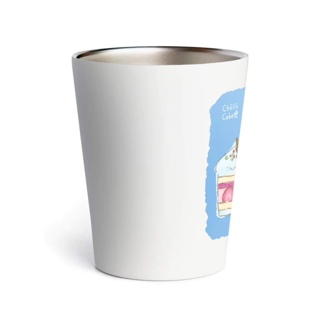 Chill`s Factoryのしろいケーキ シマエナガ Thermo Tumbler