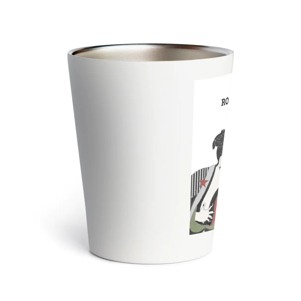 keeeeeep smilingのチョキを習得した猫 Thermo Tumbler