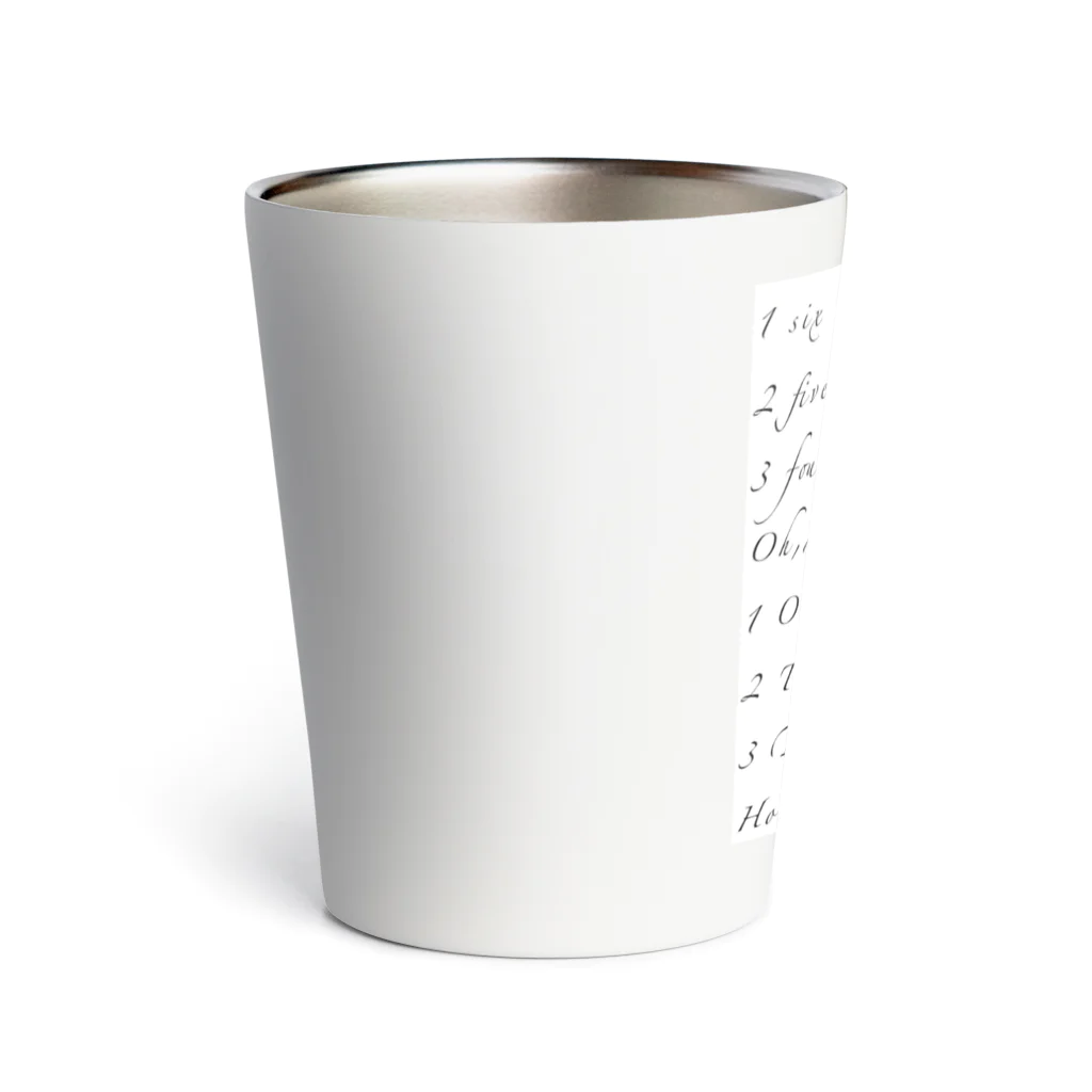 おっくんのふざけた服屋さんのボートレース 英語で表記 Thermo Tumbler