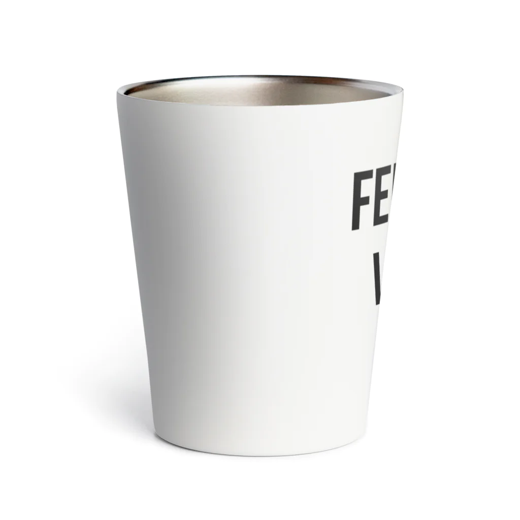 0.00%VEGAN SHOPのfeminist_vegan（黒文字） Thermo Tumbler