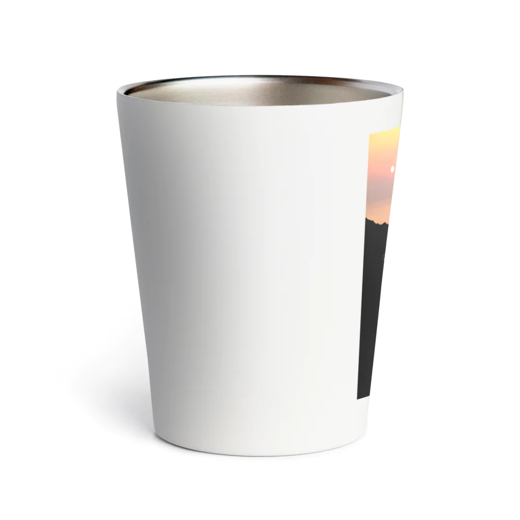 小佐々塾の夕陽と棚田 Thermo Tumbler