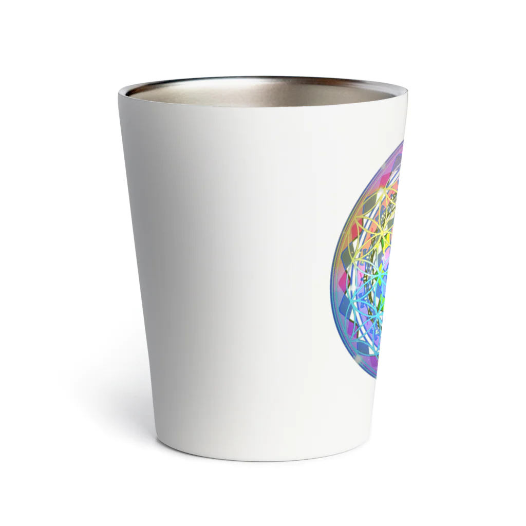 💖宇宙整体♪🌈♪こころからだチャンネル♪💖のFlower of Life STAR rights Thermo Tumbler