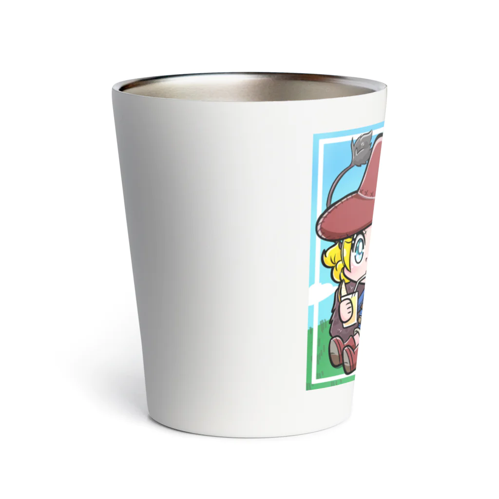 しまこのお店のアニマルガール バッファローとカウガール Thermo Tumbler