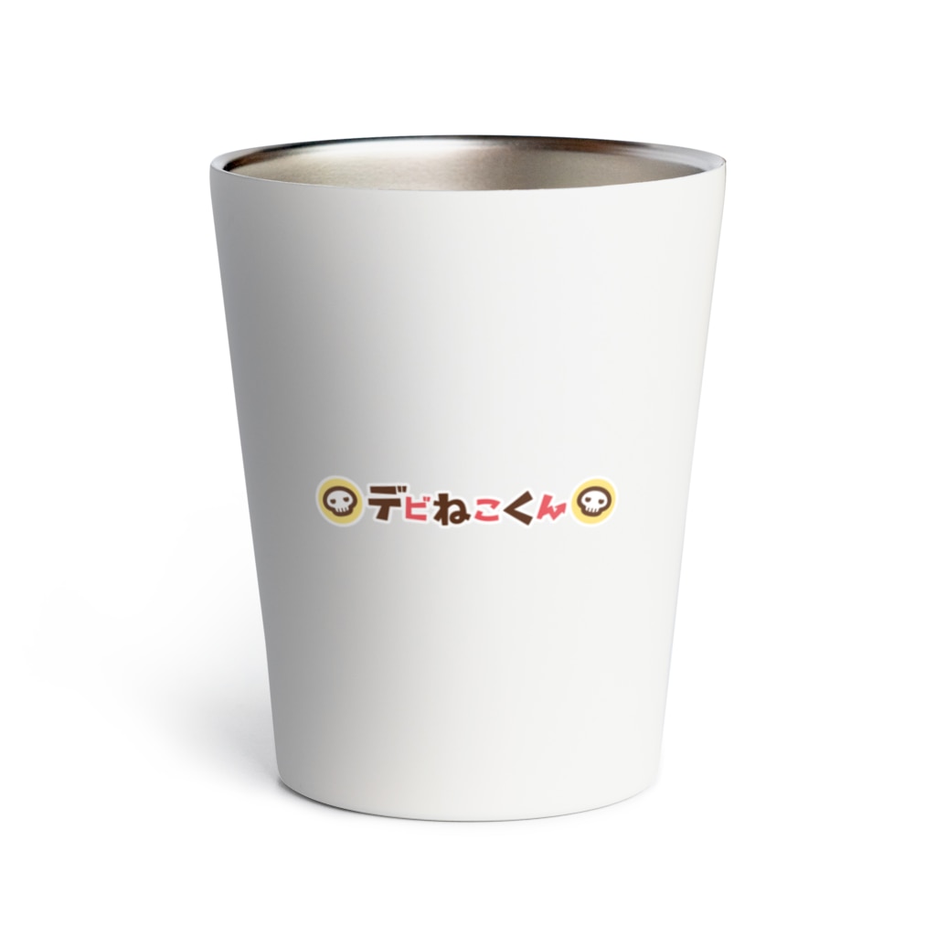 ミニマムユニヴァース@SUZURIのデビねこくんとデビねずちゃん タンブラー クリームソーダ Thermo Tumbler