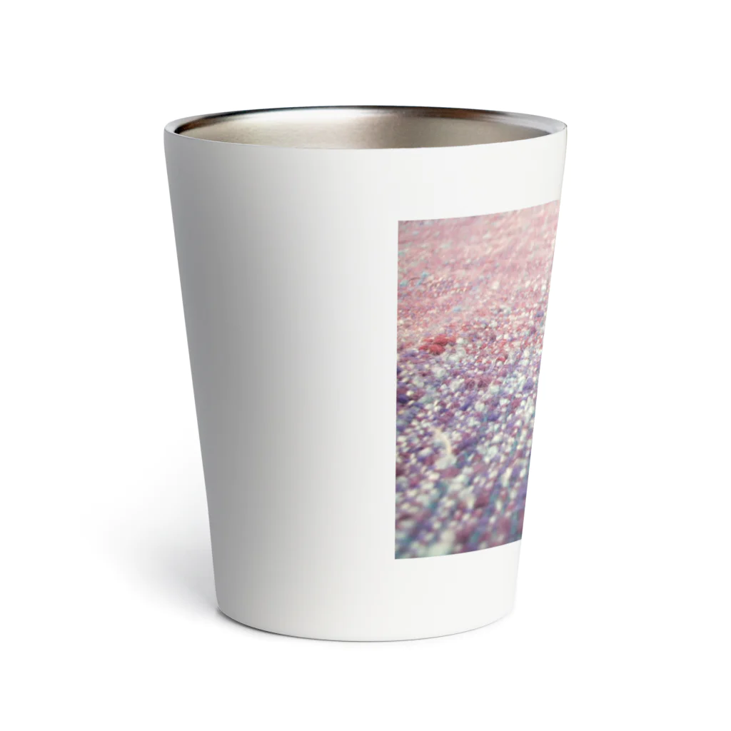 お花やさんの織物　ピンク・紫・青緑 Thermo Tumbler