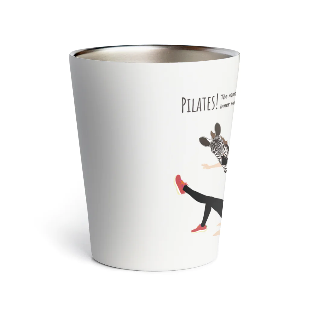 Drecome_Designのピラティス・シマウマ Thermo Tumbler