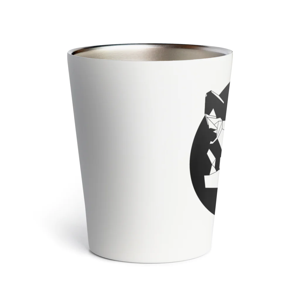 Fontaのジオメトリック猫 Thermo Tumbler