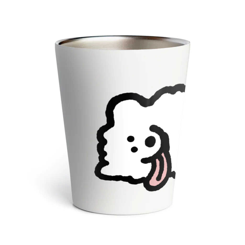 mmhnの横たわる犬 Thermo Tumbler