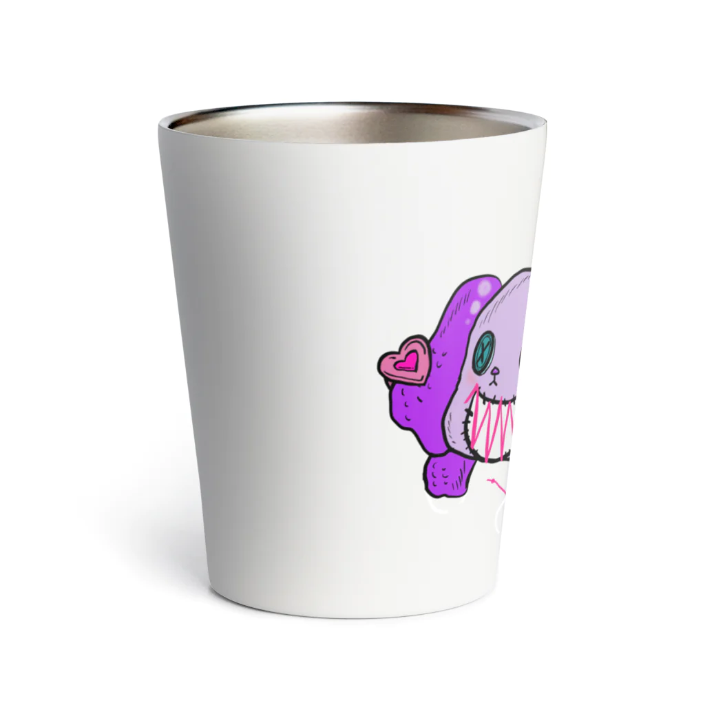 pink-nightmareのforced smile dog Thermo Tumbler