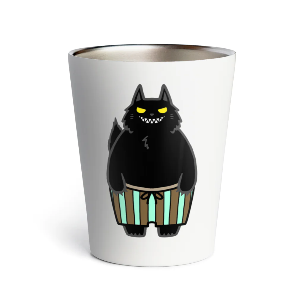 そのへんの黒猫の黒猫前後 Thermo Tumbler