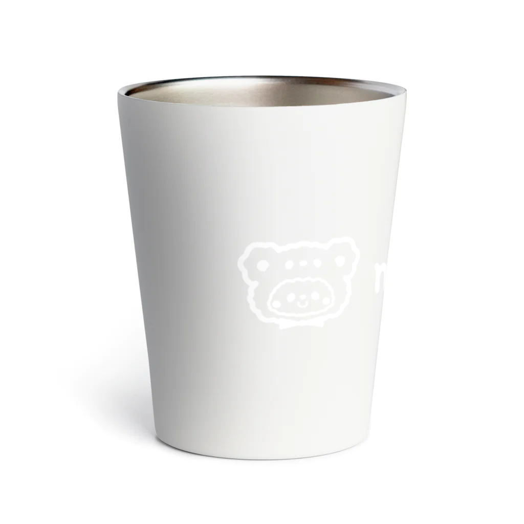 sayamoko_shopのしろくまモコちゃんロゴグッズ（白） Thermo Tumbler