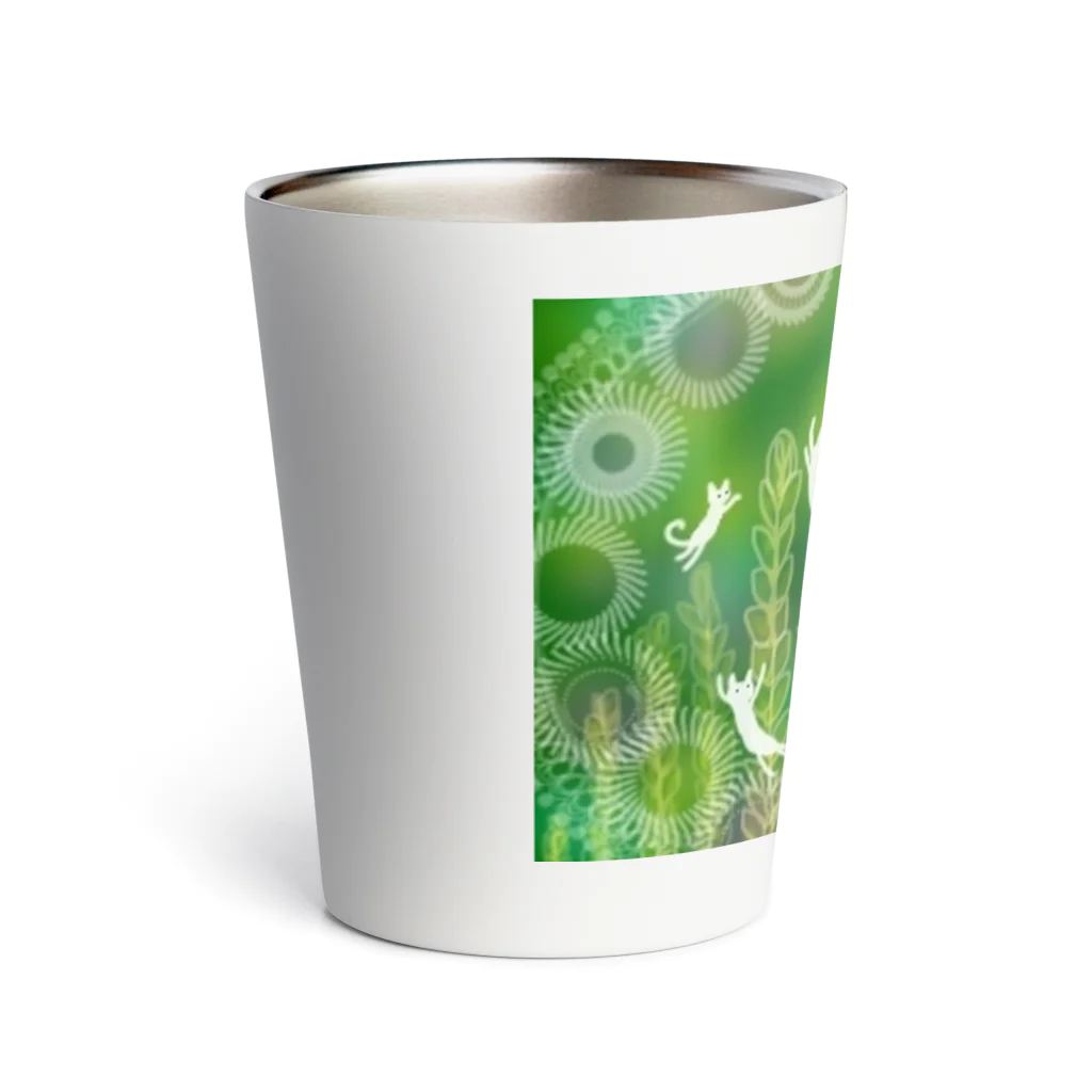 kerokoro雑貨店の夢の中の猫たち Thermo Tumbler