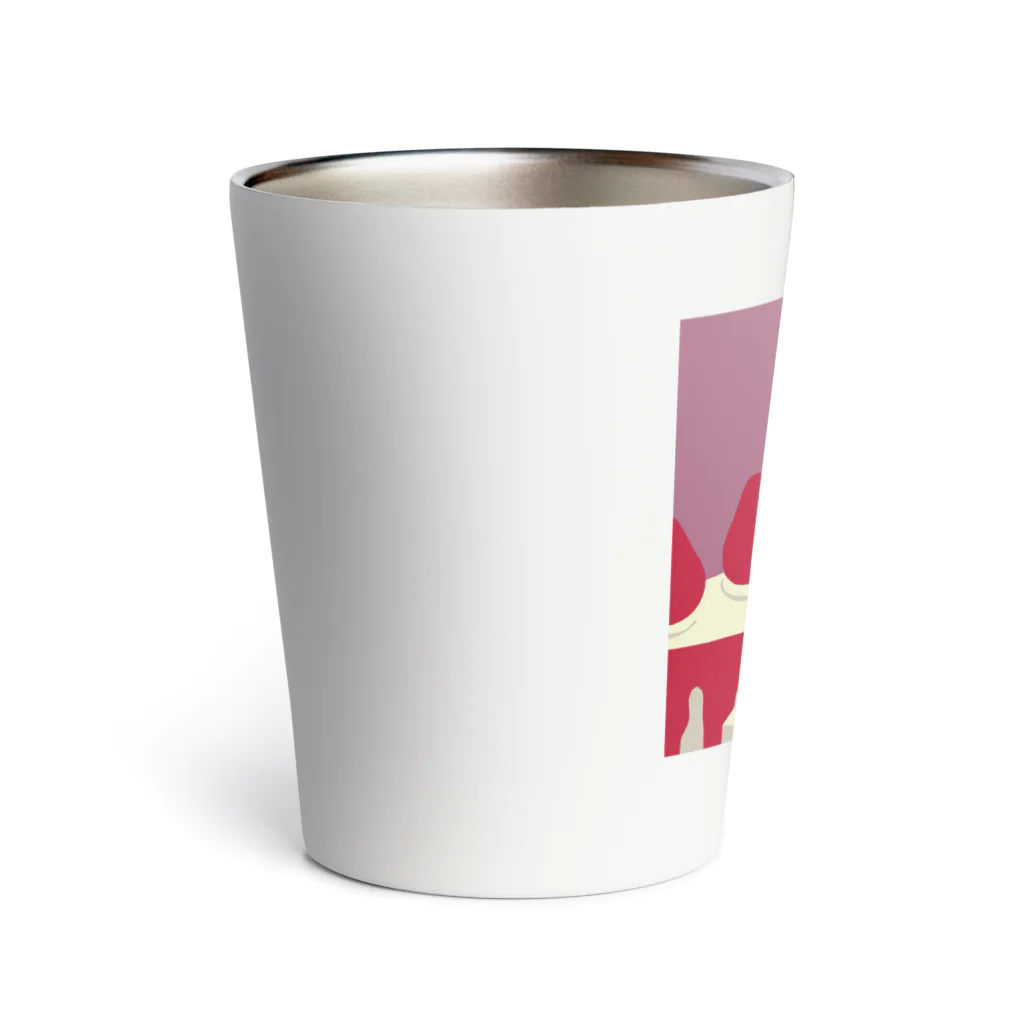 ことだま日記 グッズショップのサイコパスくん『大仕事』の絵 Thermo Tumbler