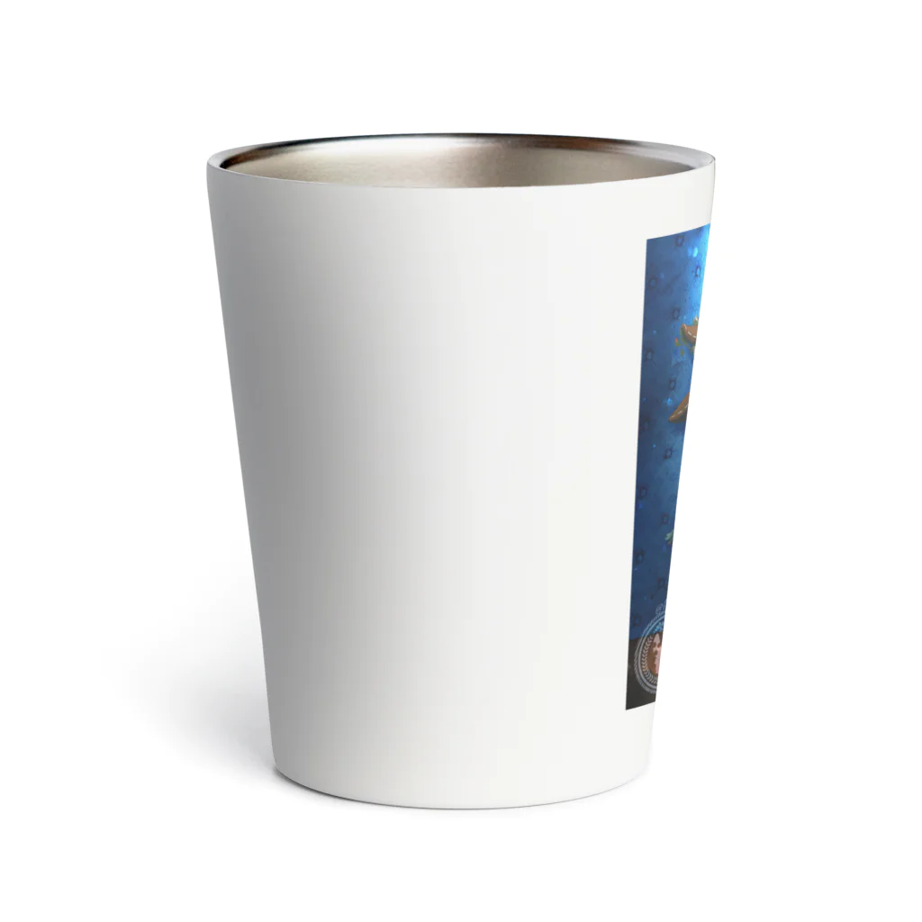 空棘堂のシーラカンスくんと風船ちゃん Thermo Tumbler