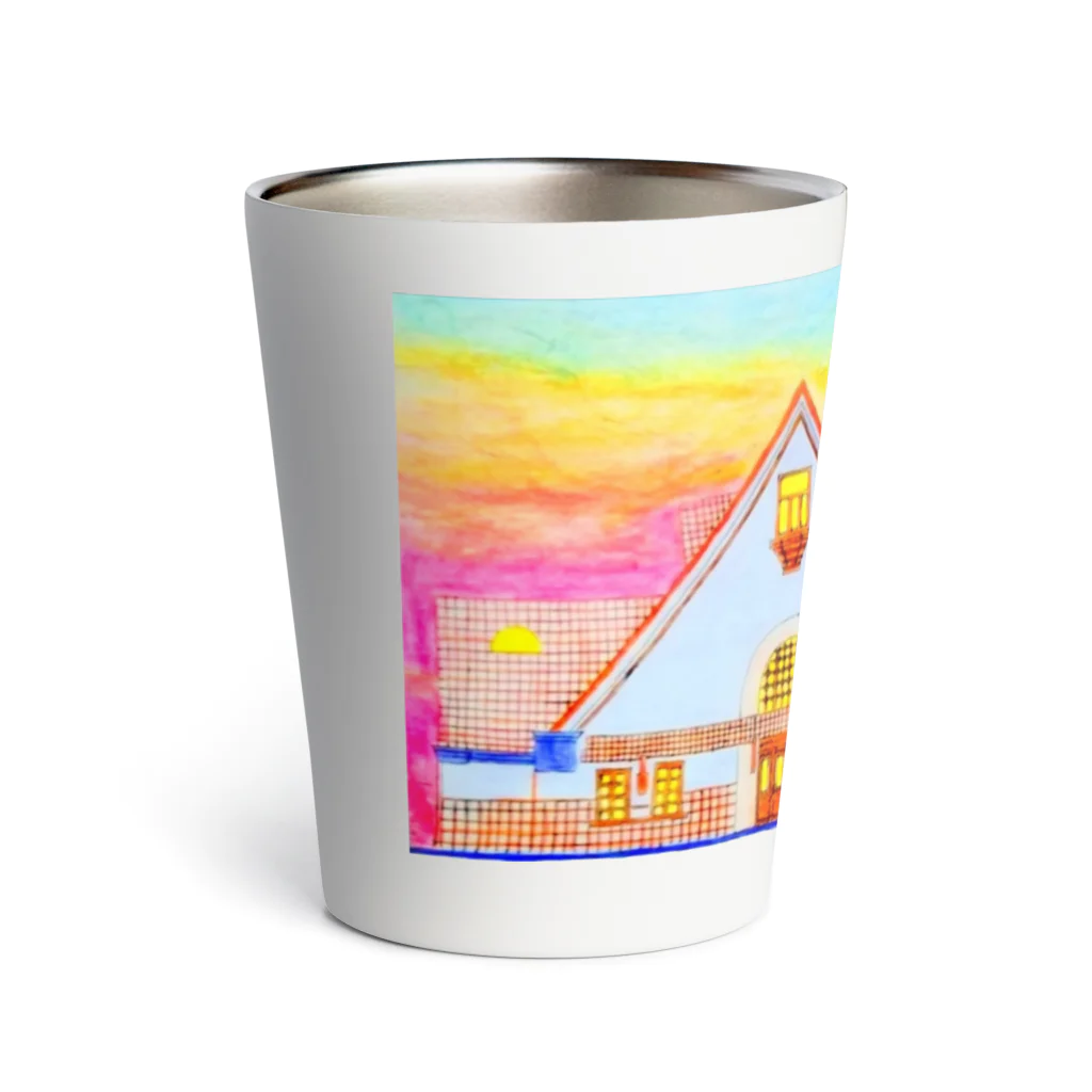 SAKUPRO_公式ストアの田舎の駅2（BK） Thermo Tumbler