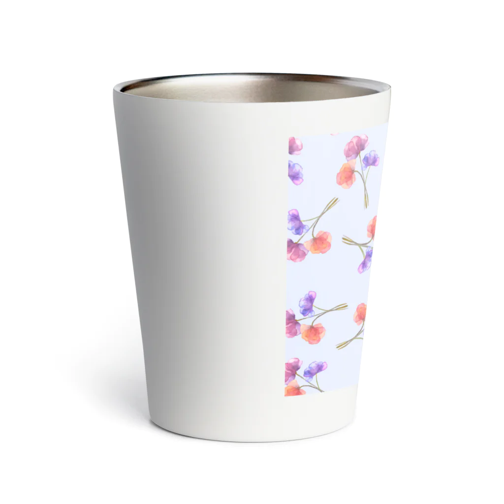 orange_honeyの花柄17-4 Thermo Tumbler