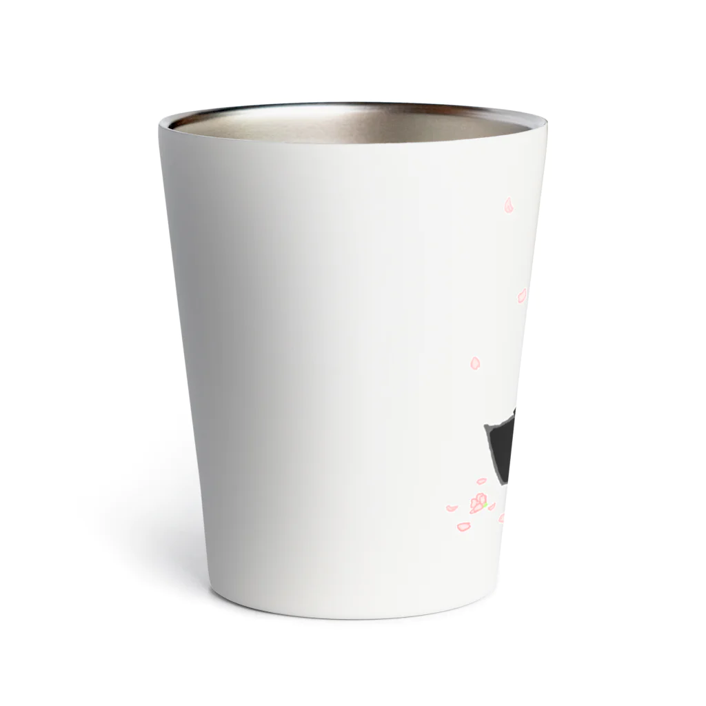 そのへんの黒猫の花よりなんとか Thermo Tumbler