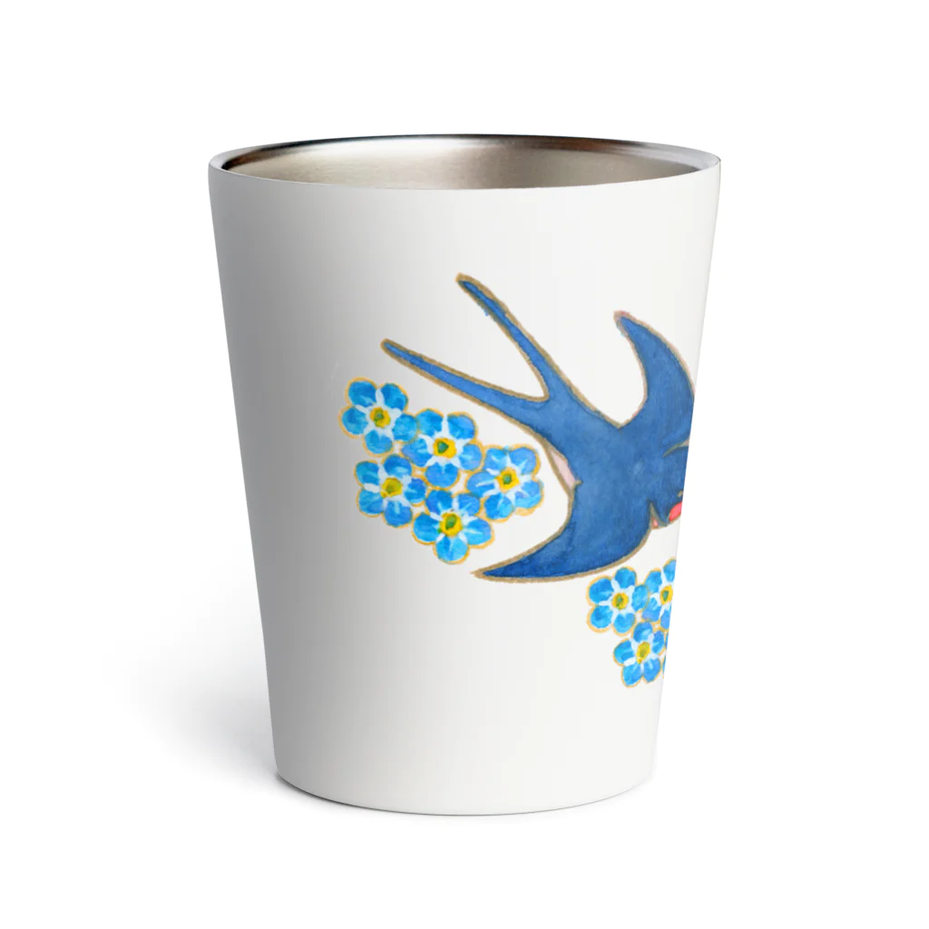 segasworksのForget me (k)not（抱きツバメちゃん） Thermo Tumbler