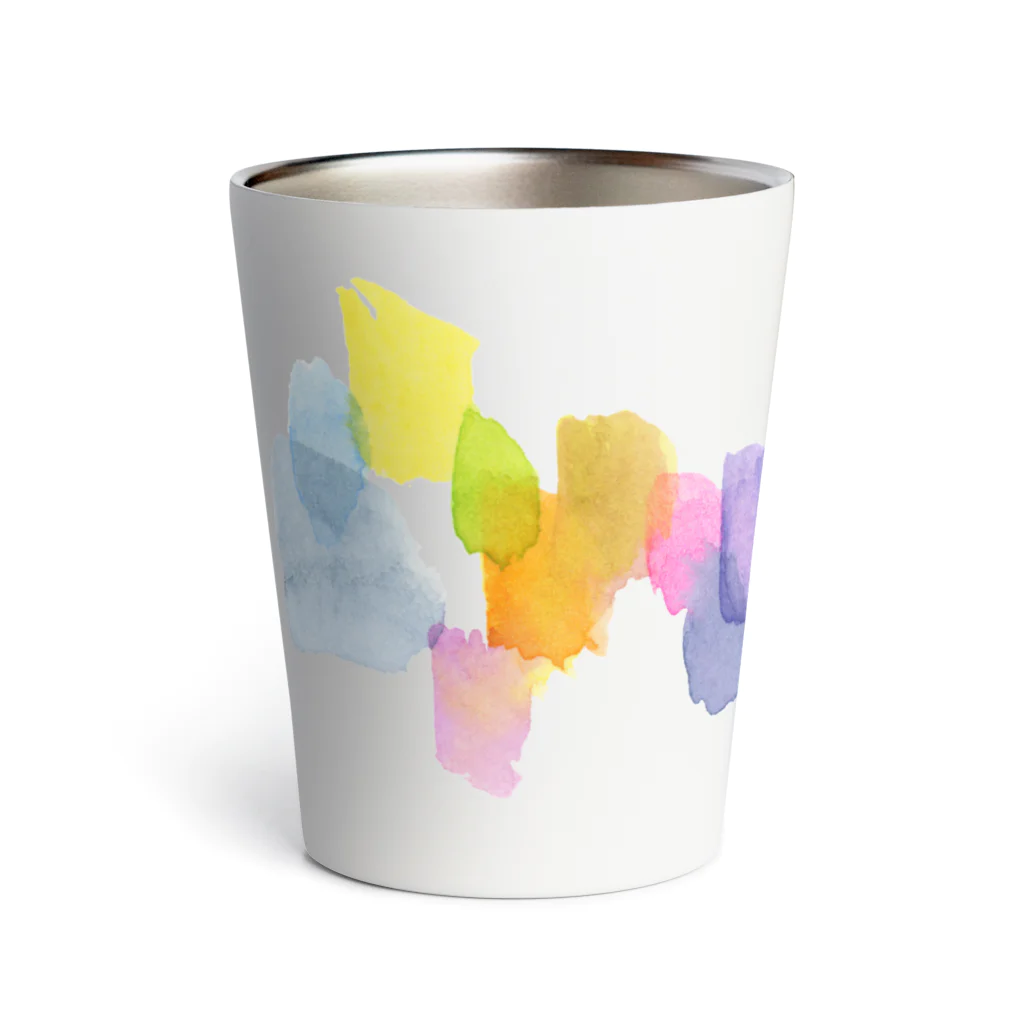 c5watercolorの水彩ペイント・カラフルその2 Thermo Tumbler