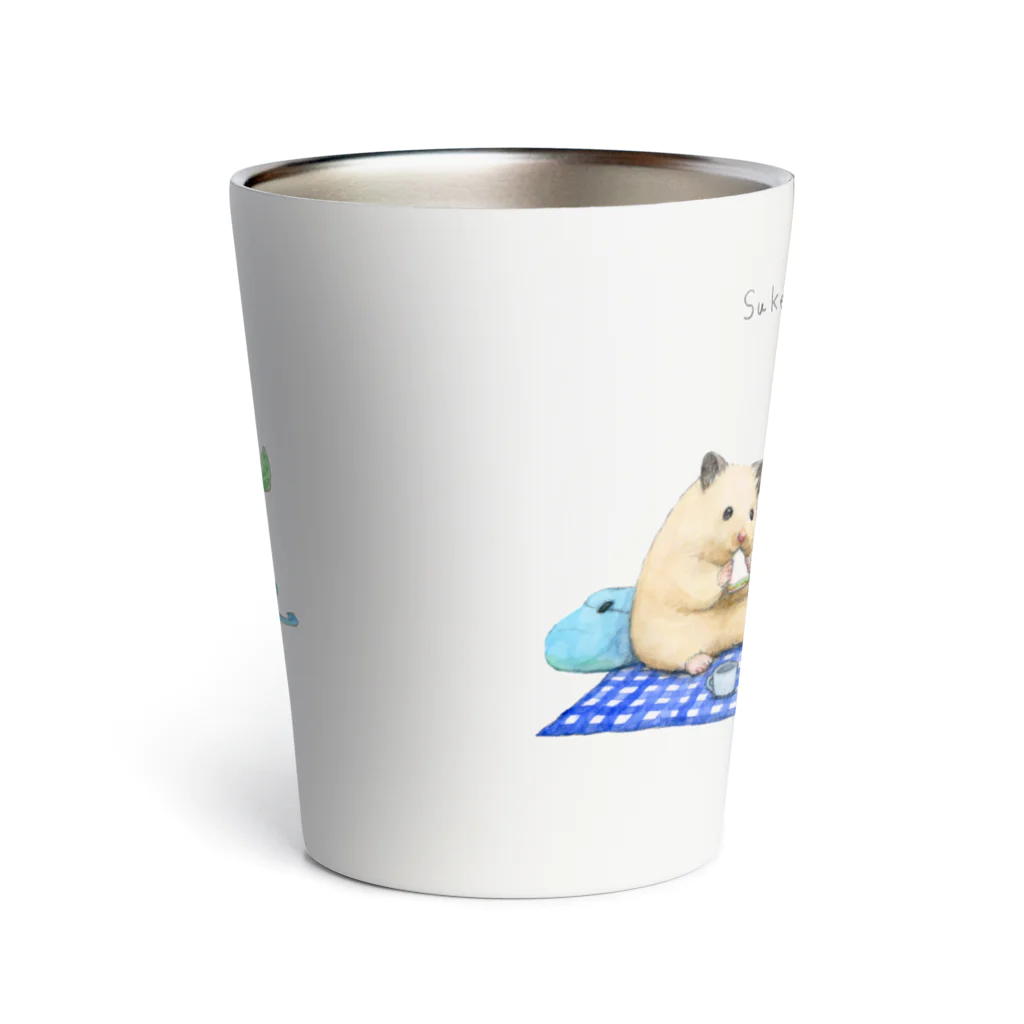 GOTTE🐹STOREの助六の日常（みんなでピクニック） Thermo Tumbler