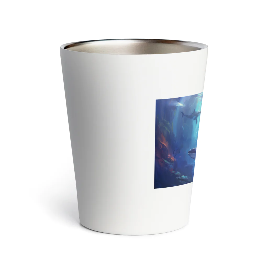 soeluのシャチと深海 Thermo Tumbler