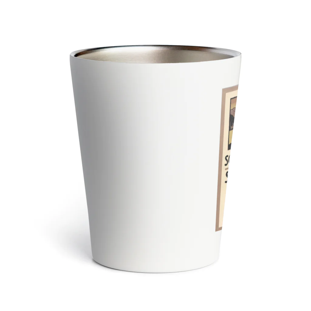 YS VINTAGE WORKSのスイス・ベルン州シュピーツのシャトーホテルの古い広告 Thermo Tumbler