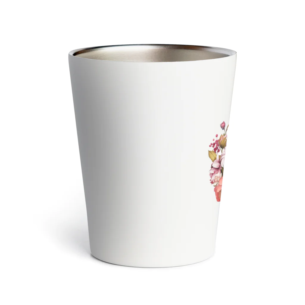 hanamaaruの花束ピンク Thermo Tumbler