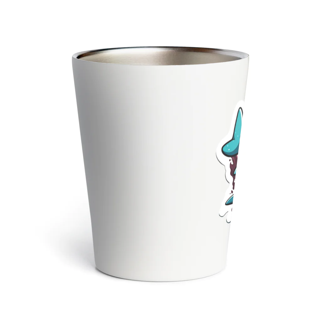 sameeeのカートゥーンサメ君グッズ（AIイラスト商品） Thermo Tumbler