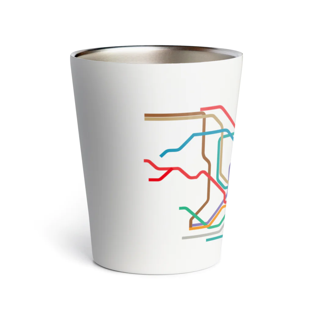 DRIPPEDの東京メトロ路線図-TOKYO METRO-東京地下鉄路線図- Thermo Tumbler