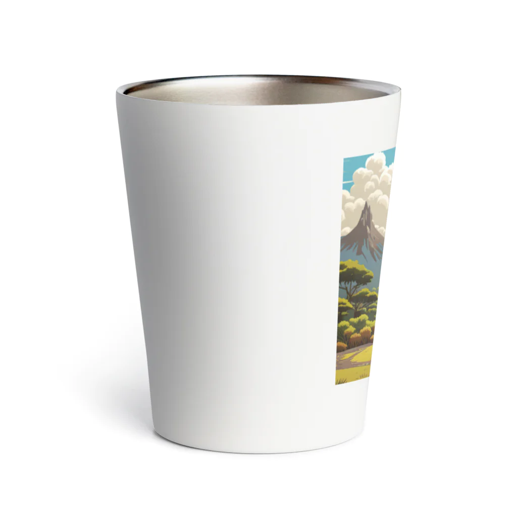 和彩-Wairoriのアニメ調　ティラノサウルス Thermo Tumbler