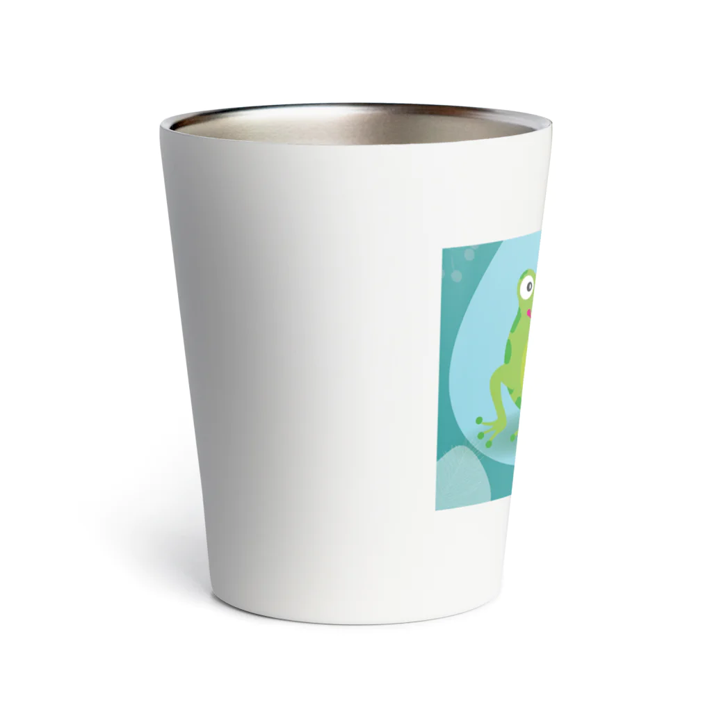 mumusのかえるのイラストグッズ Thermo Tumbler