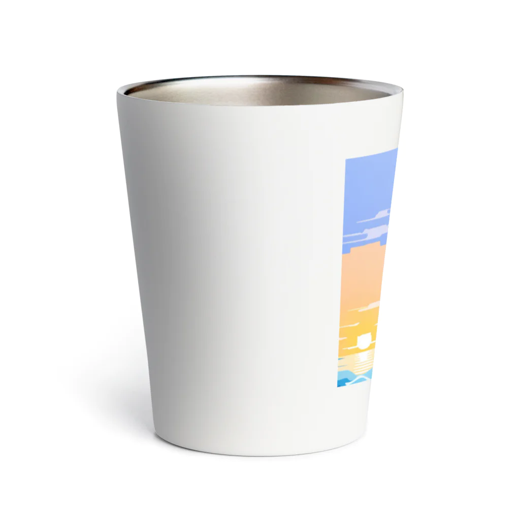 kein-keinのドット絵のイルカ Thermo Tumbler