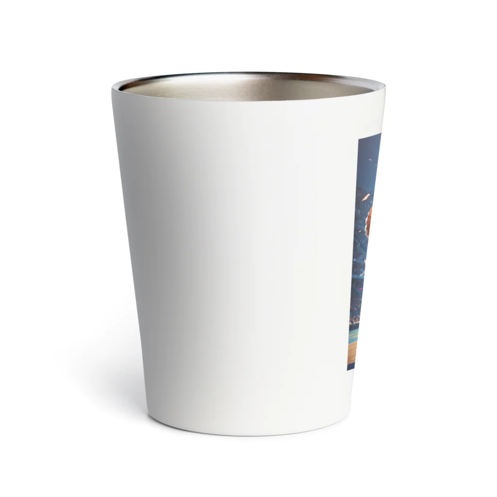 MINTDAISYのバスケうさぎのトート君 Thermo Tumbler