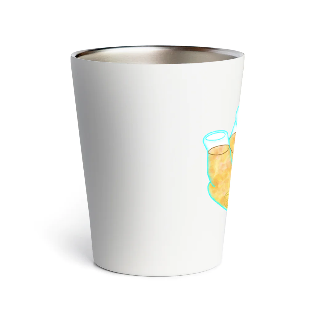 satoayaのアニマルカフェのドリンクマ　レモンティー Thermo Tumbler