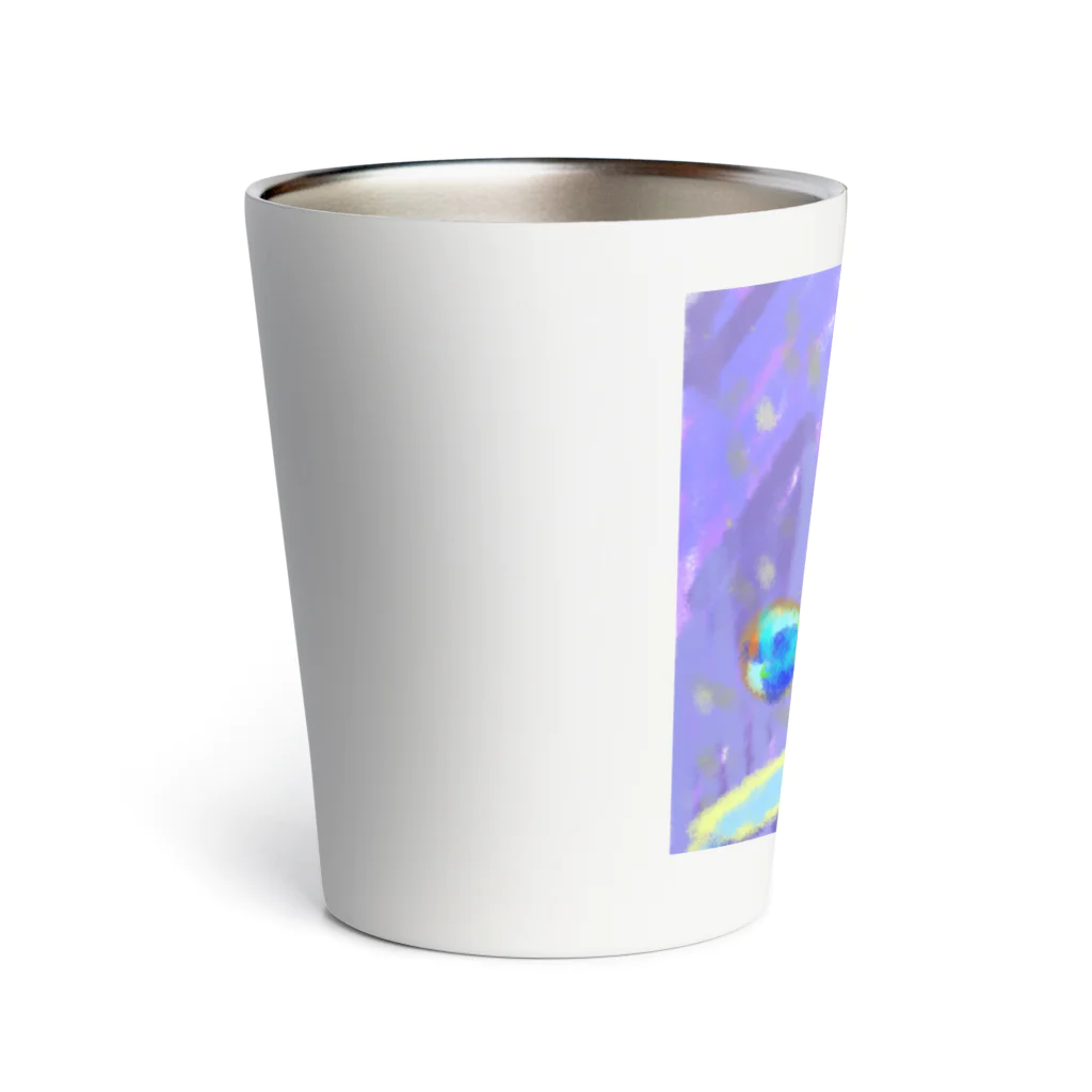 空想宇宙雑貨店の宇宙うさぎ Thermo Tumbler