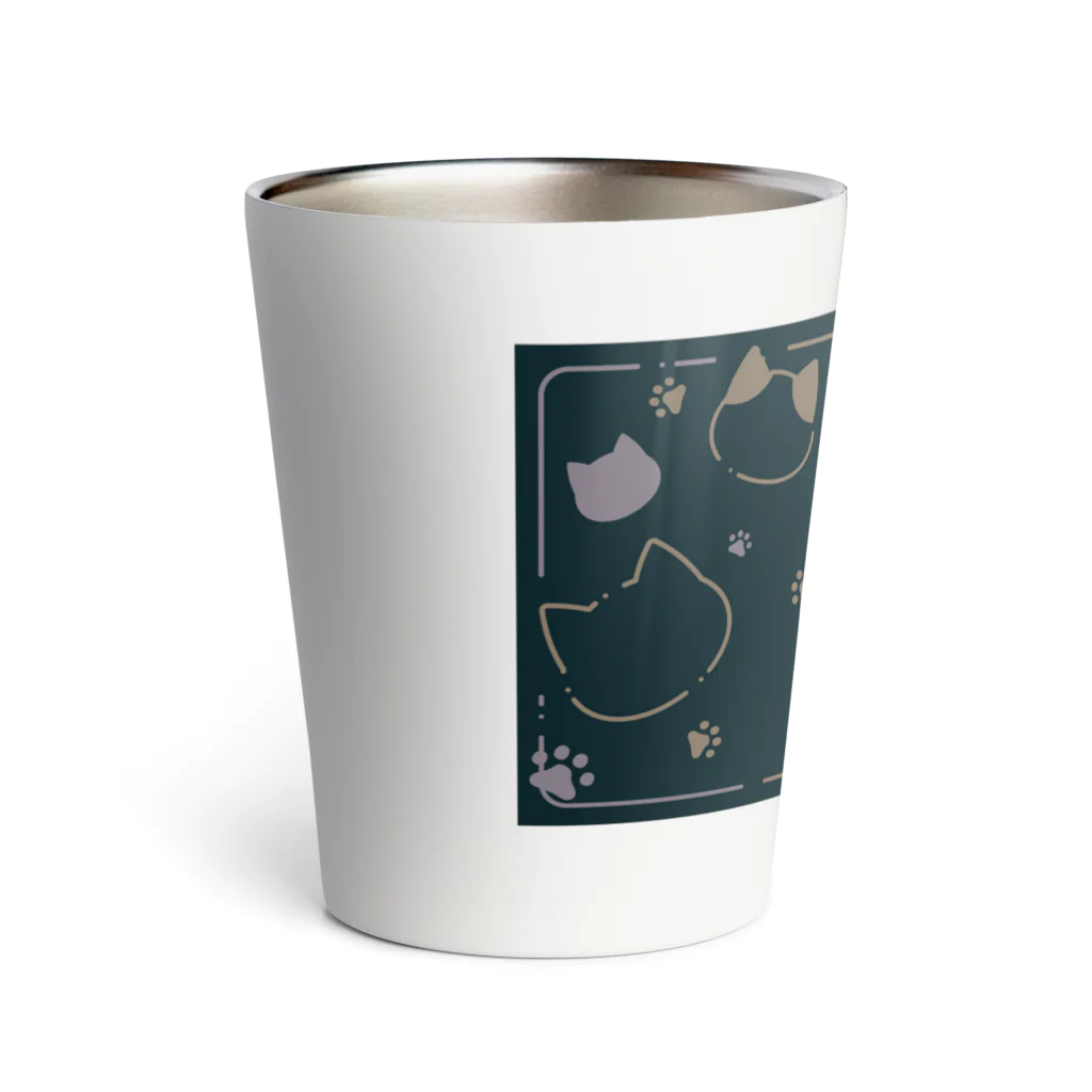 Starlight Blossomの猫の絨毯 Thermo Tumbler