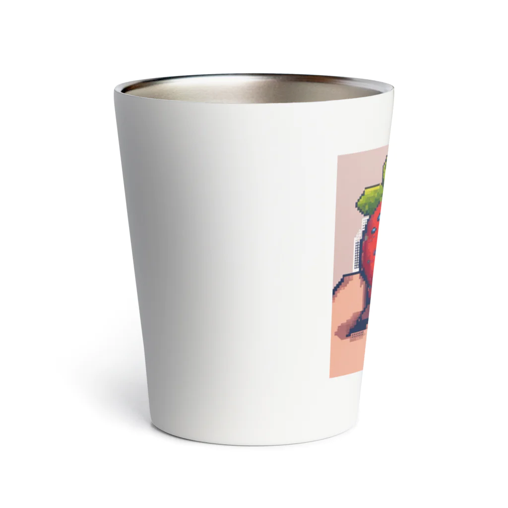 konkaiのドット絵大粒いちご Thermo Tumbler