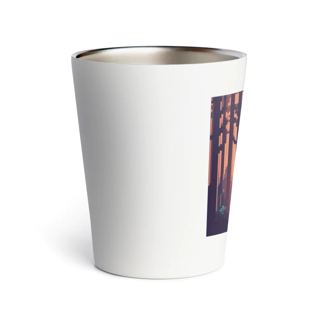 umakoiの木のようなお化けの影のドット絵 Thermo Tumbler