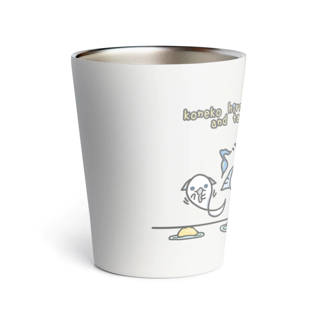 itsuto-こねこしょうしょうめんへらの「いっしょにたべるとおいしい」 Thermo Tumbler