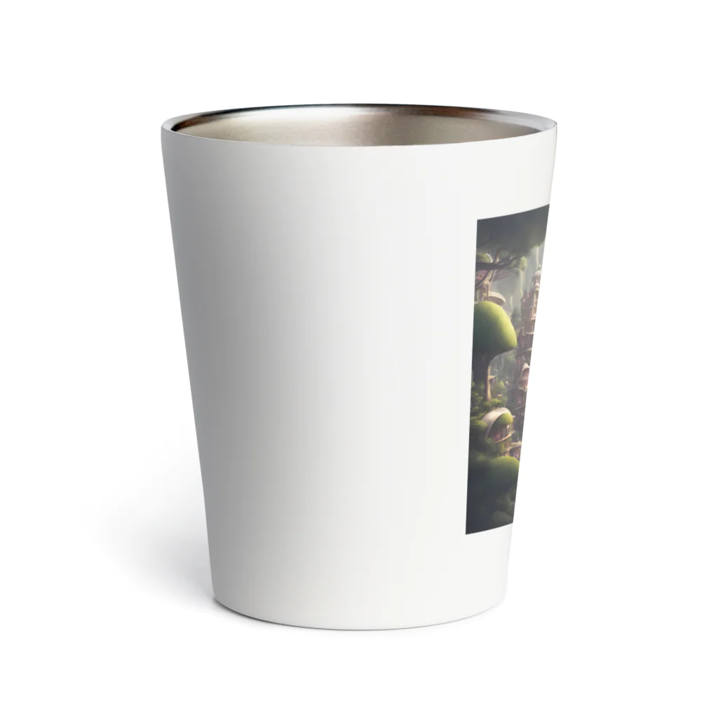 アーミタイの景色がきれいな町のイラストグッズ Thermo Tumbler