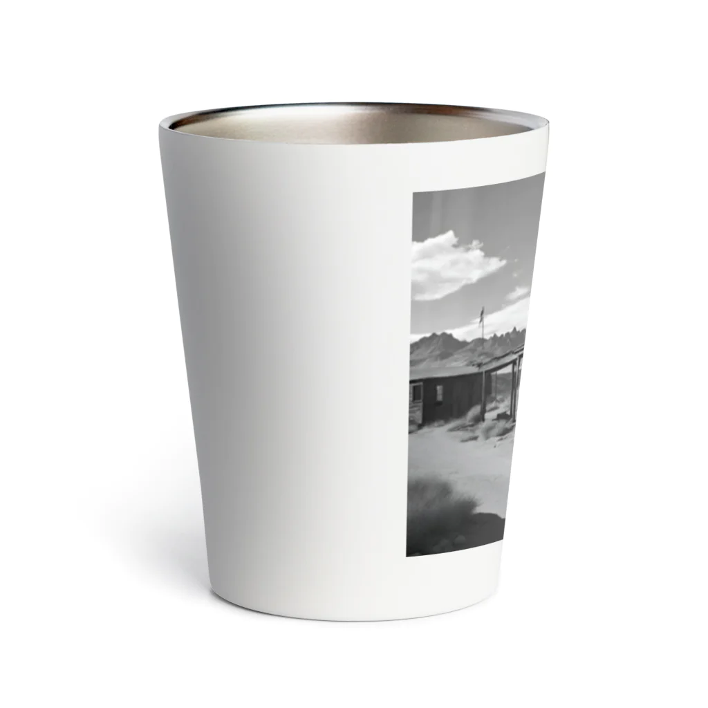 崖っぷちのポニョの"Nostalgia Ville：さびれた町の魅力を感じるグッズ" Thermo Tumbler