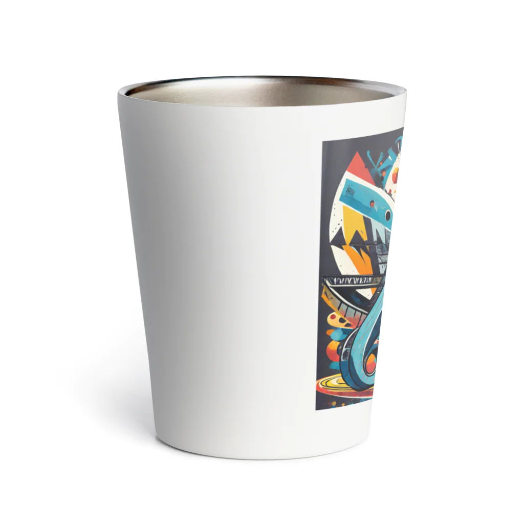 のんびりアート工房のストリートアート Thermo Tumbler