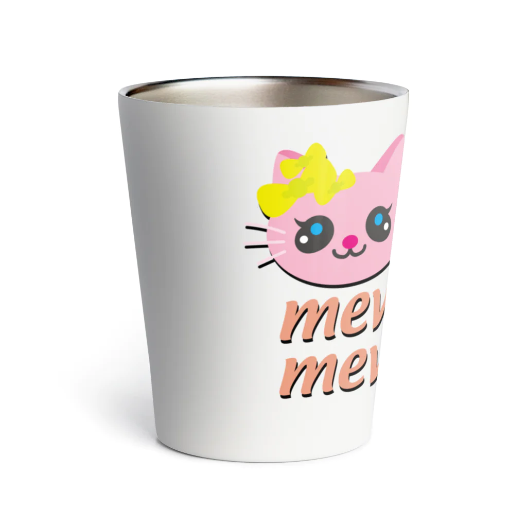 Illustrator Moca&Ram shopのこねこのミューミュー Thermo Tumbler